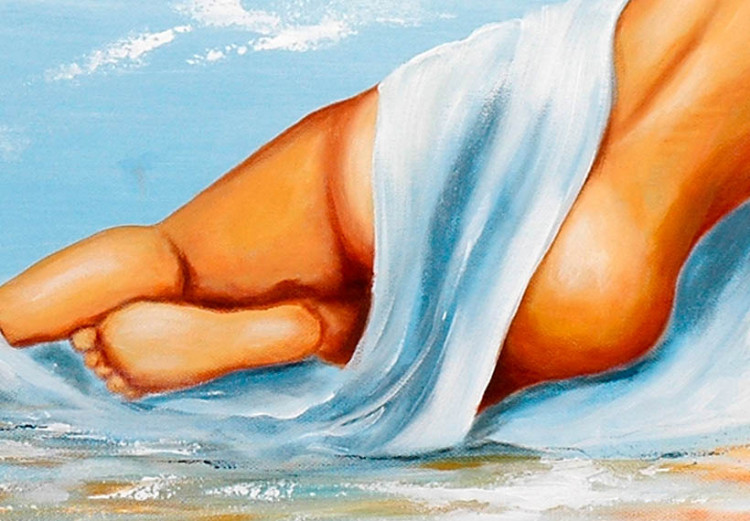 Canvas Art Print Nude on the seashore - figure of a naked woman on the beach 47536 additionalImage 3