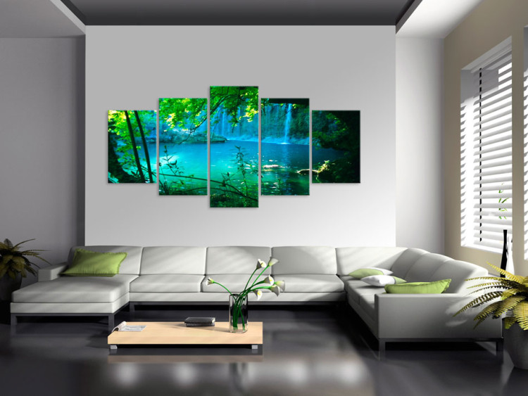 Canvas Print Turquoise seclusion 58536 additionalImage 3