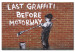 Canvas Print Last graffiti before motorway (Banksy) 58936
