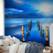Wall Mural Moment of Solitude - landscape with a lake, forest, and mountains in the sunlight 59736 additionalThumb 2