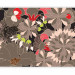 Wall Mural Abstraction - Imaginary Flowers with Colorful Accents on a Black Background 60736 additionalThumb 5