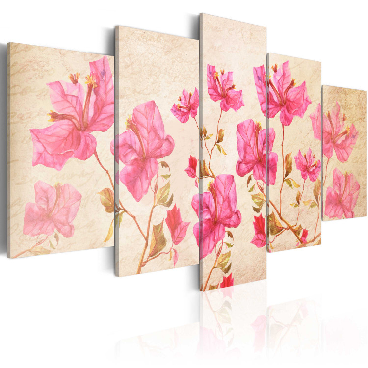 Canvas Print Flowers in Pink 61936 additionalImage 2