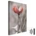 Canvas Print Spring Dance - Romantic Pink Tulip Flowers on Gray Background 98136 additionalThumb 8
