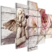 Canvas Contemplation (5-part) Wide - Pentaptych with Angel and Flower 107846 additionalThumb 2