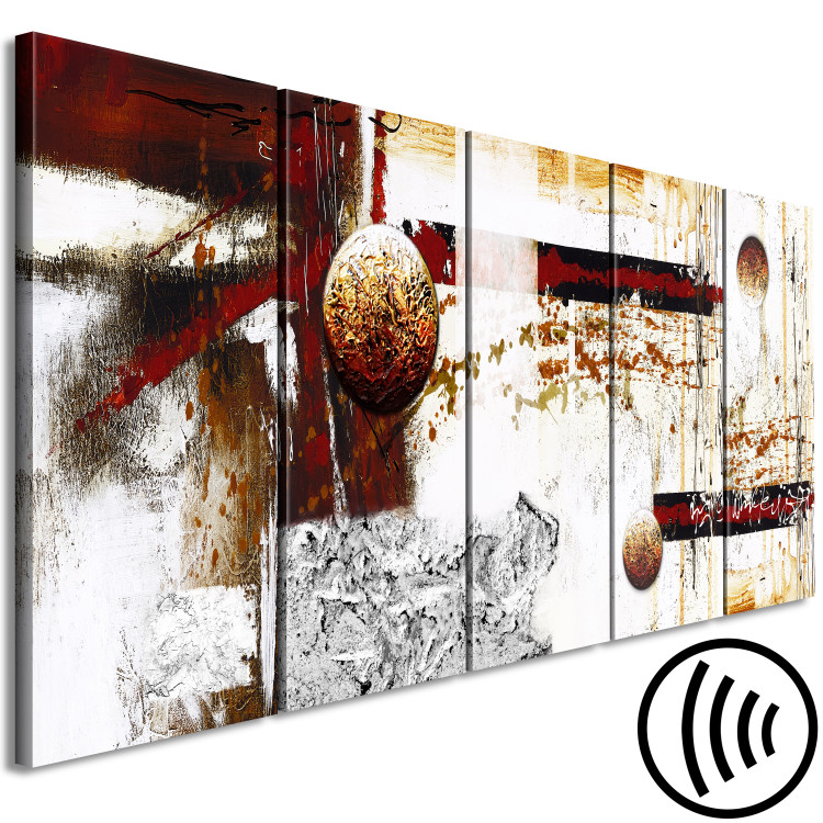 Canvas Art Print Dynamics in Space (5 Parts) Narrow 108446 additionalImage 6