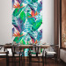 Wall Mural Tropical leaves - Colorful floral motifs on a white background 108546 additionalThumb 6