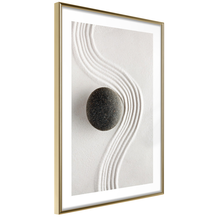 Wall Poster Concentration - oriental composition with a stone on sand in Zen style 115046 additionalImage 6