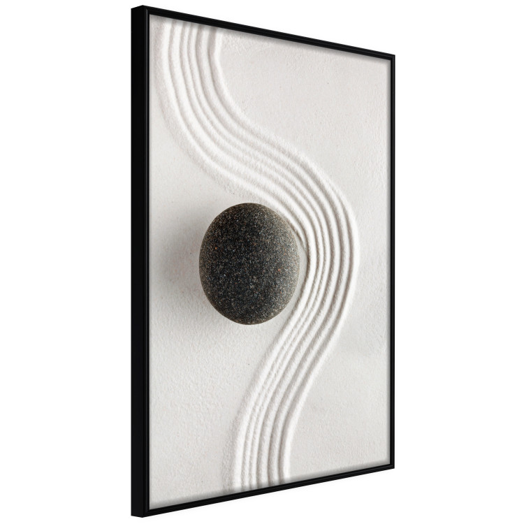 Wall Poster Concentration - oriental composition with a stone on sand in Zen style 115046 additionalImage 10
