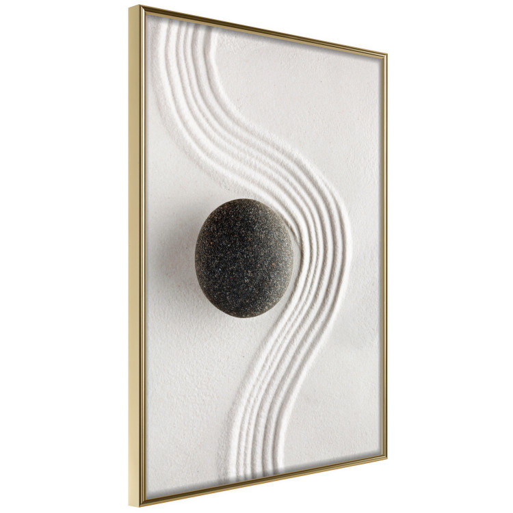 Wall Poster Concentration - oriental composition with a stone on sand in Zen style 115046 additionalImage 12