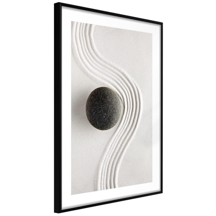 Wall Poster Concentration - oriental composition with a stone on sand in Zen style 115046 additionalImage 11