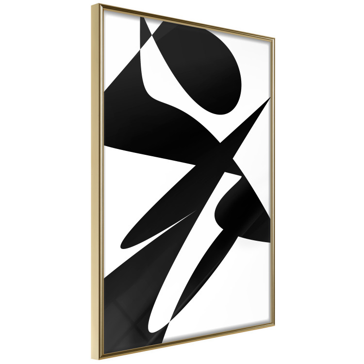 Wall Poster Contrast - black and white modern abstraction with geometric forms 117346 additionalImage 12