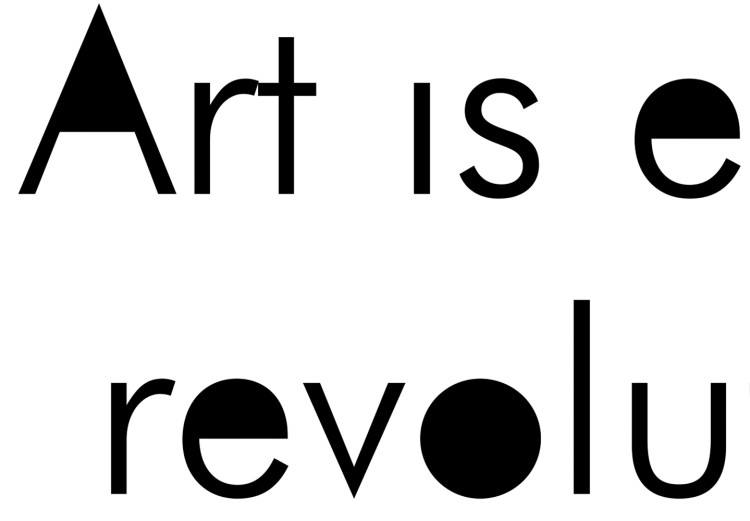 Poster Art is either revolution or plagiarism - English quote amidst white 117446 additionalImage 9