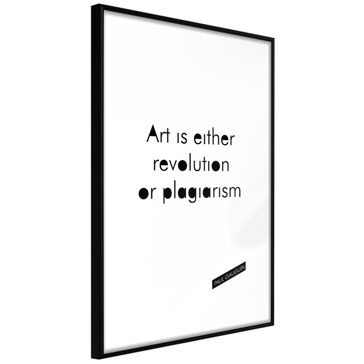 Poster Art is either revolution or plagiarism - English quote amidst white 117446 additionalImage 11