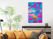 Canvas Crazy abstraction - golden circles and pink geometric figures 117946 additionalThumb 3
