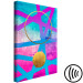 Canvas Crazy abstraction - golden circles and pink geometric figures 117946 additionalThumb 6