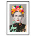 Poster Majestic Frida - modern landscape of a woman with colorful flowers 118146 additionalThumb 15