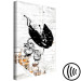 Canvas Slope - Banksy style black and white graffiti with a brick background 118746 additionalThumb 6