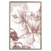 Poster Magnolia World - botanical composition with flowers in brown tones 119046 additionalThumb 20