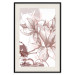 Poster Magnolia World - botanical composition with flowers in brown tones 119046 additionalThumb 18