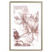 Poster Magnolia World - botanical composition with flowers in brown tones 119046 additionalThumb 16