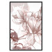 Poster Magnolia World - botanical composition with flowers in brown tones 119046 additionalThumb 24