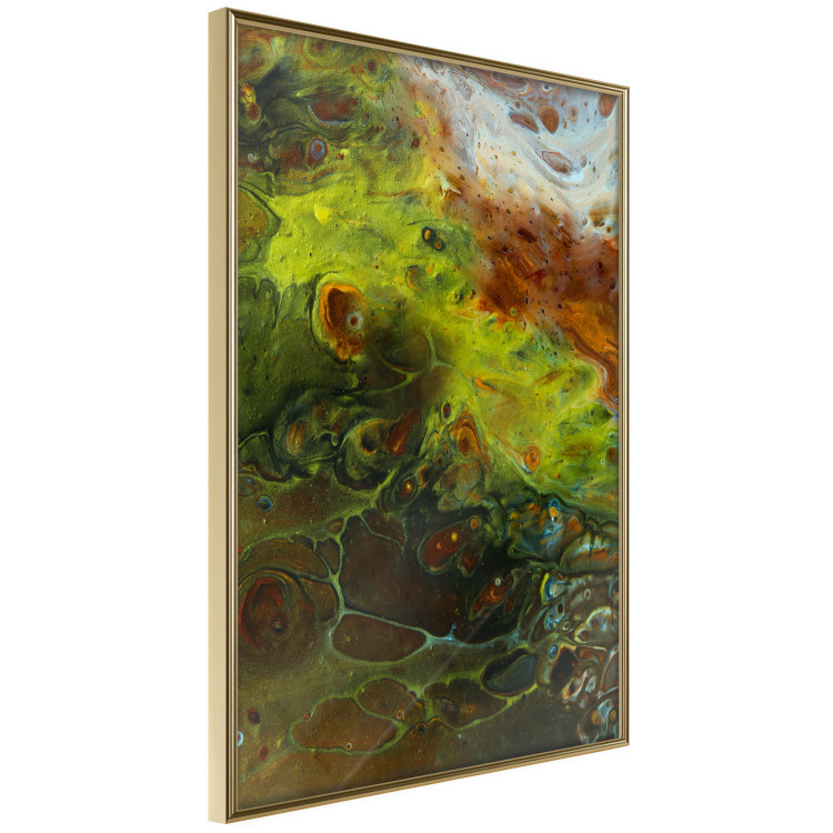 Wall Poster Green Elements - autumn abstraction with dense colorful streaks 119146 additionalImage 14