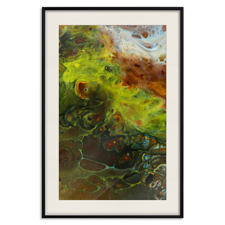 Wall Poster Green Elements - autumn abstraction with dense colorful streaks 119146 additionalImage 18