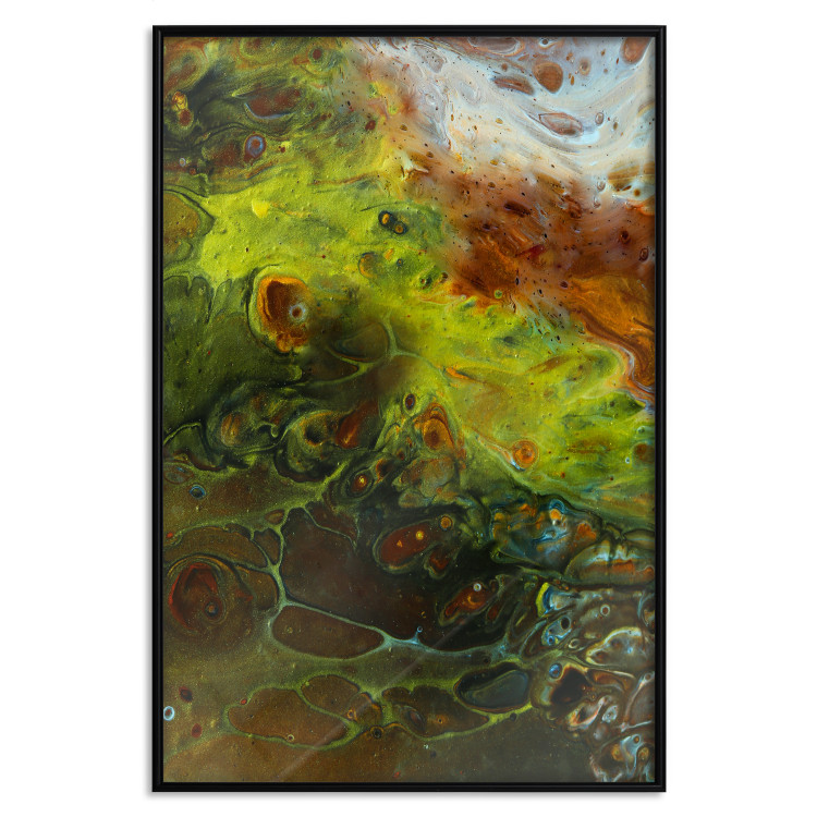 Wall Poster Green Elements - autumn abstraction with dense colorful streaks 119146 additionalImage 18