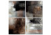 Canvas Print Beyond Form Boundaries (4-part) - Industrial Art in Abstraction 122346