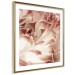 Wall Poster Gentle Touch - floral motif of flowers with a light red texture 122646 additionalThumb 6