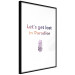 Poster Let's Get Lost in Paradise - colorful English text with a pineapple 123046 additionalThumb 10