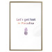 Poster Let's Get Lost in Paradise - colorful English text with a pineapple 123046 additionalThumb 14