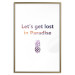Poster Let's Get Lost in Paradise - colorful English text with a pineapple 123046 additionalThumb 16