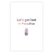 Poster Let's Get Lost in Paradise - colorful English text with a pineapple 123046 additionalThumb 19