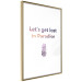 Poster Let's Get Lost in Paradise - colorful English text with a pineapple 123046 additionalThumb 12