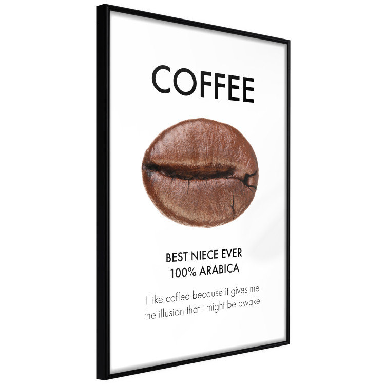 Poster Coffee - Best Niece Ever - black English text and coffee bean 123346 additionalImage 2