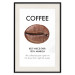 Poster Coffee - Best Niece Ever - black English text and coffee bean 123346 additionalThumb 18
