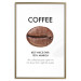 Poster Coffee - Best Niece Ever - black English text and coffee bean 123346 additionalThumb 16