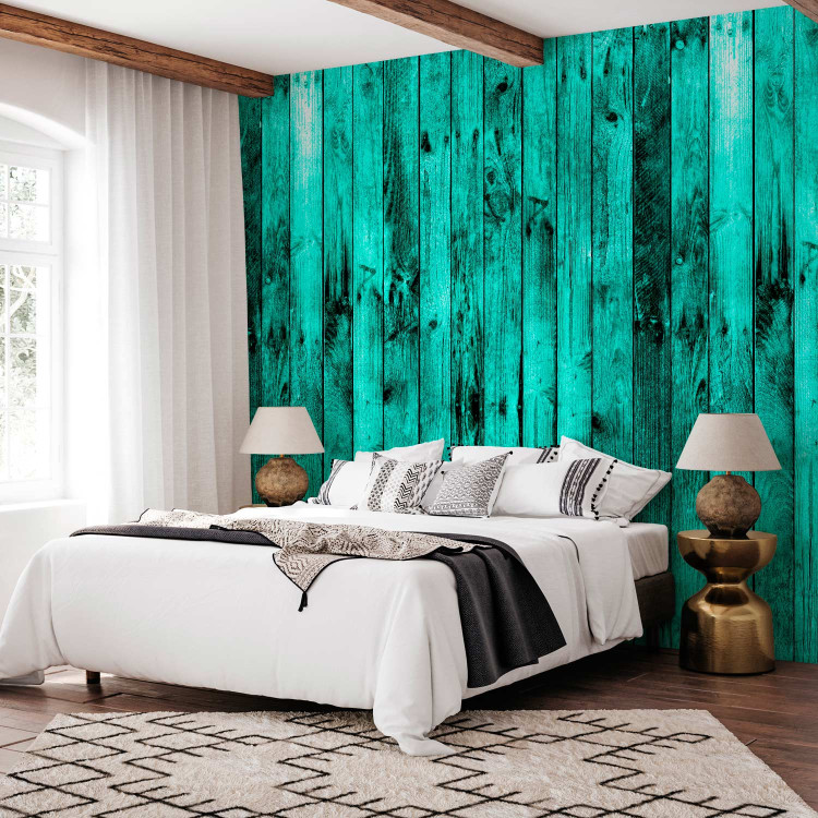 Modern Wallpaper Magma Wooden Emerald 123946 additionalImage 3