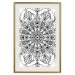 Poster Black Mandala - black intricate patterns in oriental Zen motif 124446 additionalThumb 19