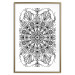 Poster Black Mandala - black intricate patterns in oriental Zen motif 124446 additionalThumb 14
