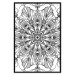 Poster Black Mandala - black intricate patterns in oriental Zen motif 124446 additionalThumb 24