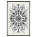 Poster Black Mandala - black intricate patterns in oriental Zen motif 124446 additionalThumb 18