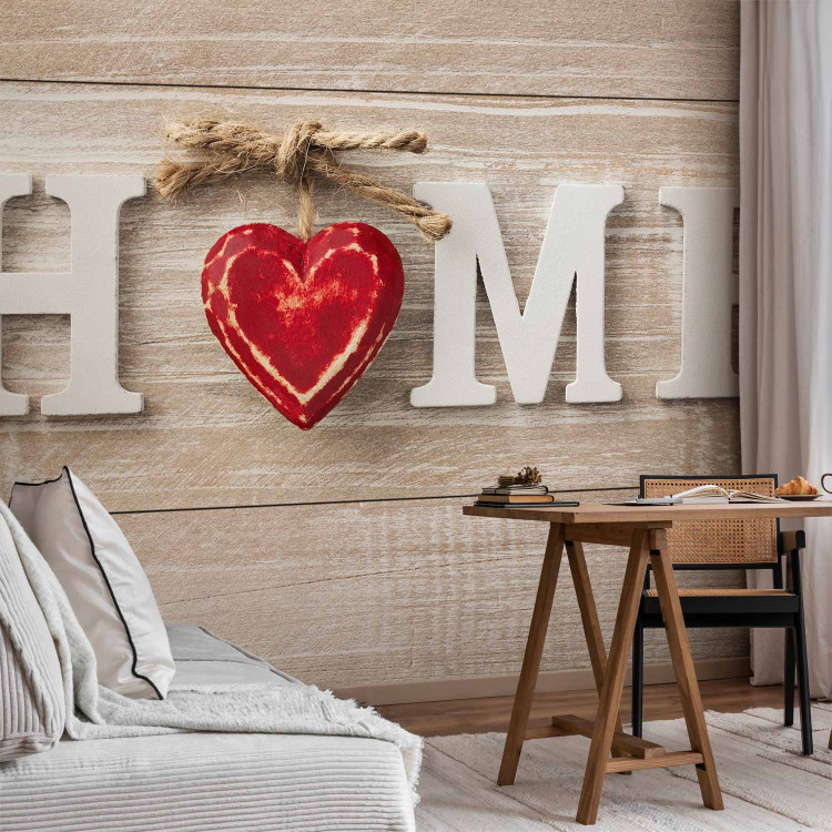 Wall Mural Home Heart (Red) 125046 additionalImage 4