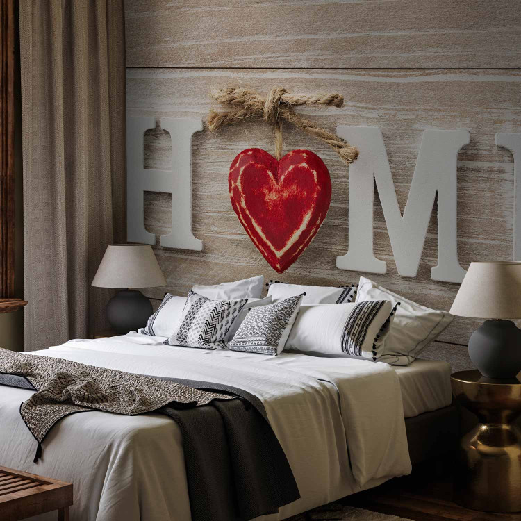 Wall Mural Home Heart (Red) 125046 additionalImage 2