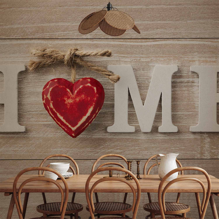 Wall Mural Home Heart (Red) 125046 additionalImage 6