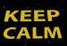 Canvas Art Print Golden English Keep calm and use the force sign - on black background 125346 additionalThumb 5