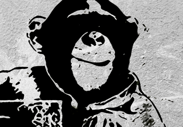 Large canvas print Banksy: Monkey with Frame II [Large Format] 125546 additionalImage 4