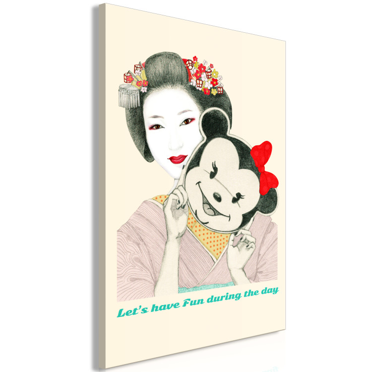 Canvas Art Print Funny Geiko (1 Part) Vertical 126846 additionalImage 2