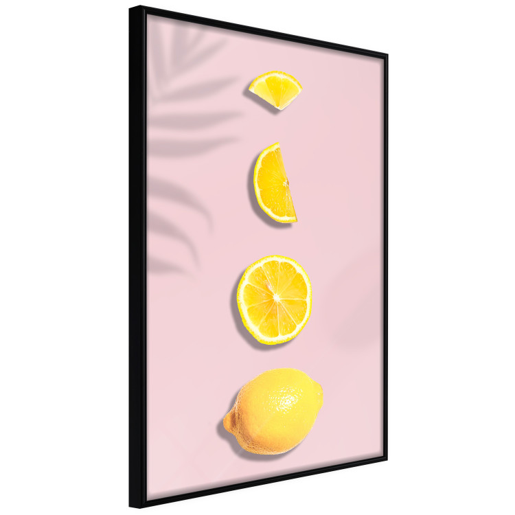 Wall Poster Slice of Exoticism - lemon in various cross-sections on a pastel background 127146 additionalImage 11